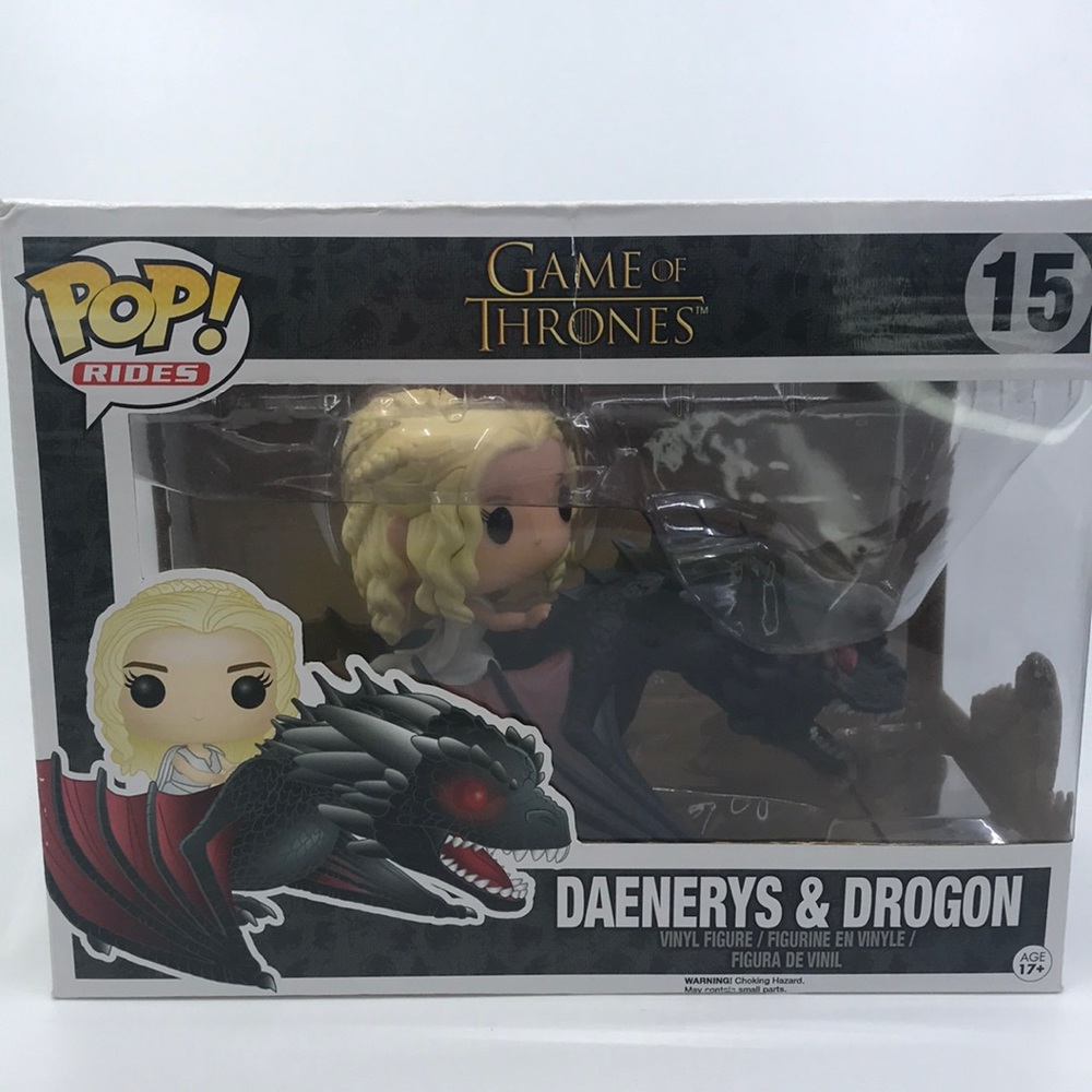 Funko Pop Game Of Thrones #15 Daenerys & Drogon Still In The Original Box Read